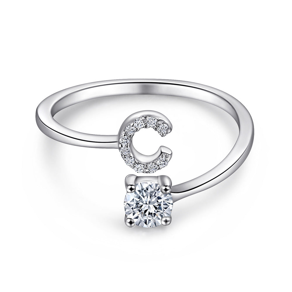 S925 Silver Moissanite/Zirconia Ring
