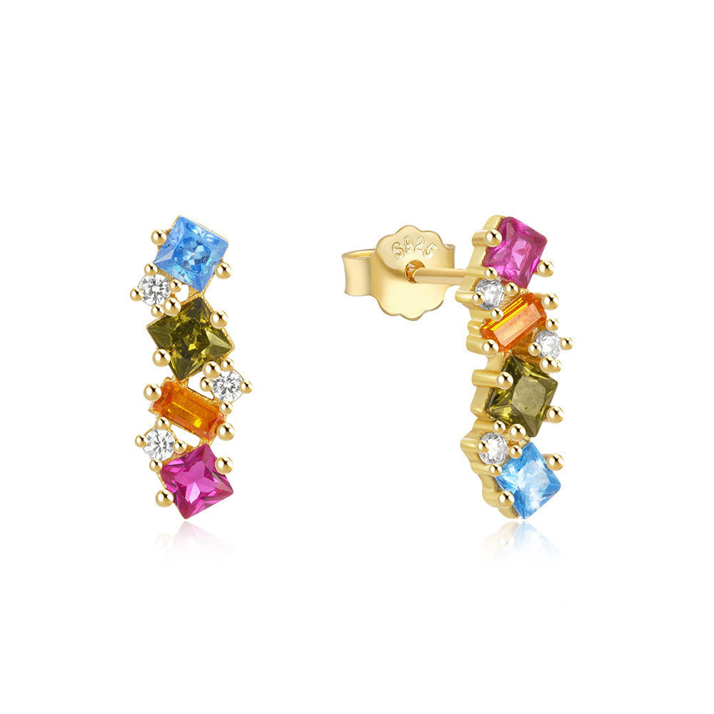 S925 Silver Geometric Shape Earrings