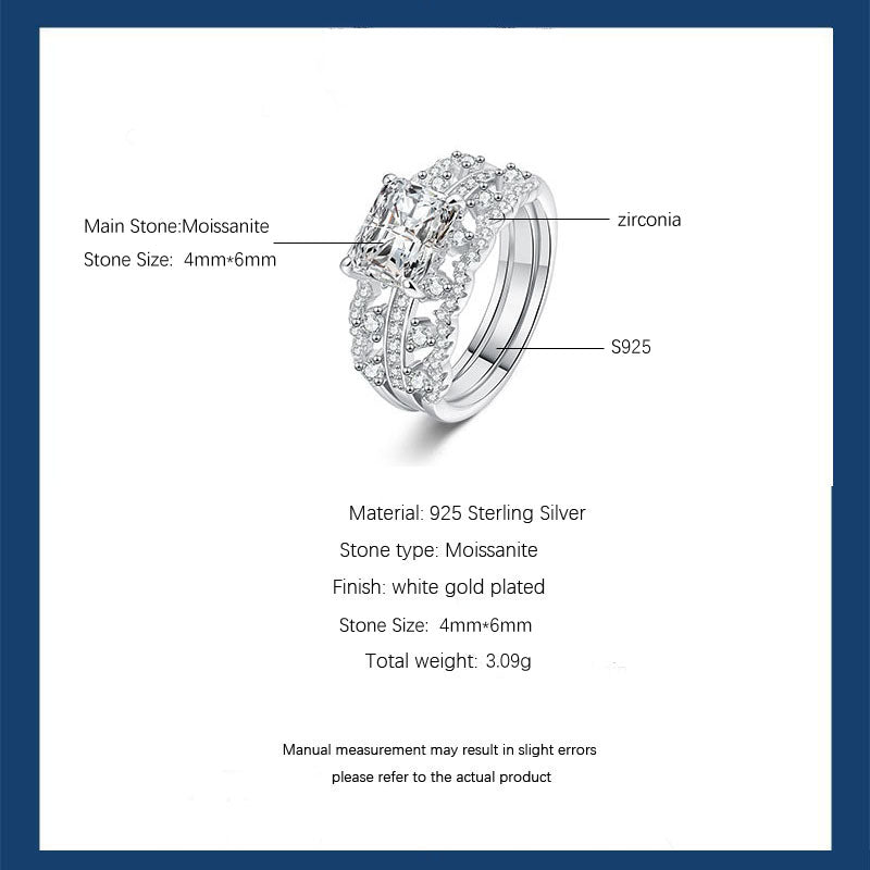 S925 Moissanite Ring