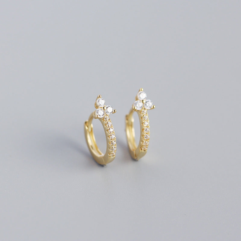 S925 Silver Flower Earrings