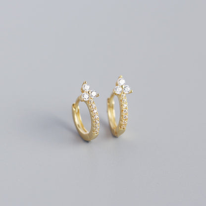 S925 Silver Flower Earrings