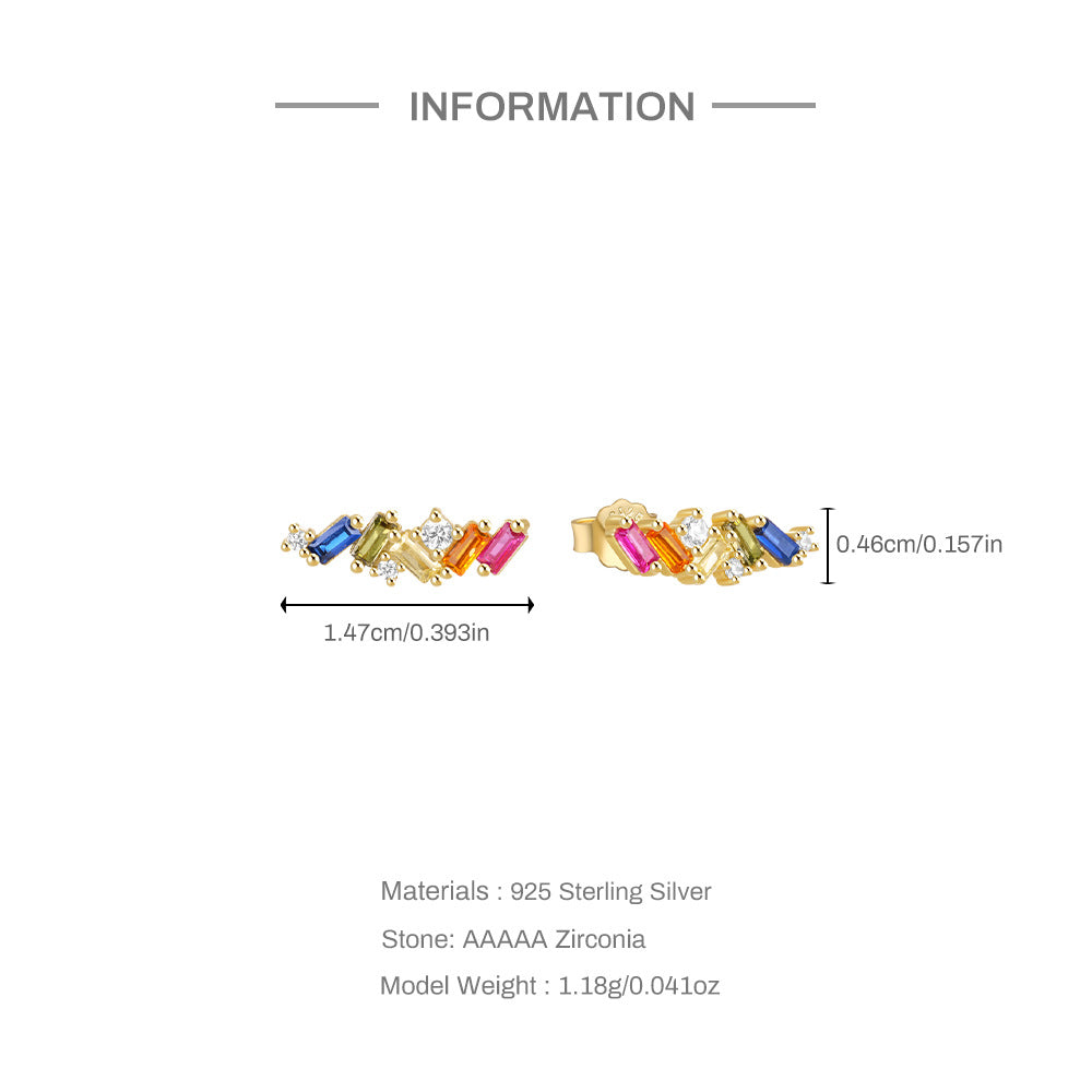 S925 Silver Geometric Shape Earrings