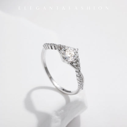 S925 Silver Moissanite Ring
