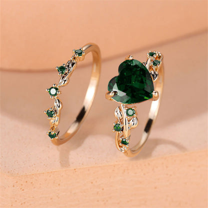 Herzförmiger Zirkonia-Ring