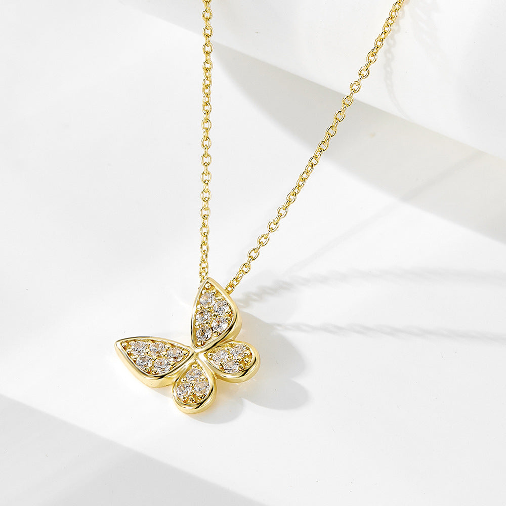 S925 Silver Butterfly Necklace