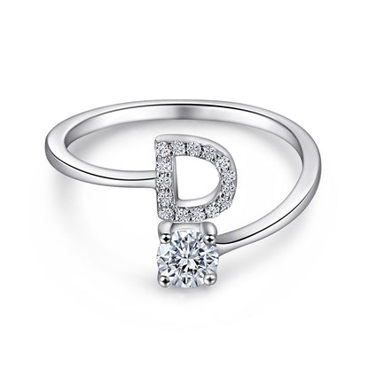 S925 Silver Moissanite/Zirconia Ring