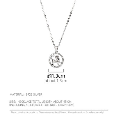 S925 Silver Zodiac Necklace