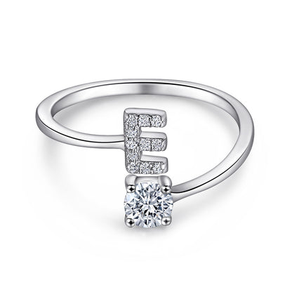 S925 Silver Moissanite/Zirconia Ring
