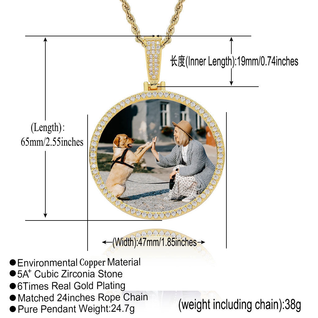 CircleI Memory Picture Pendant