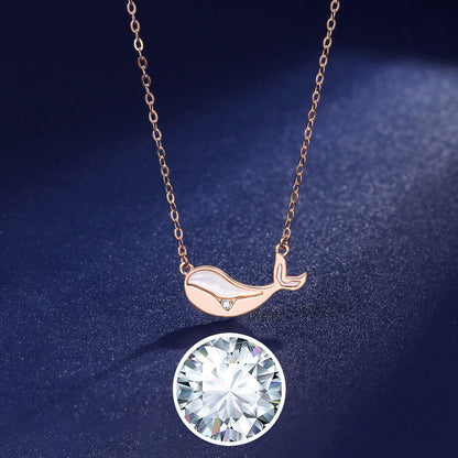 S925 Silver Whale Necklace